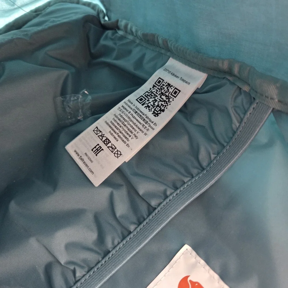 Fjallraven Kanken Totepack Backpack Tote Bag Blue 23710 Daypack Camping Hiking